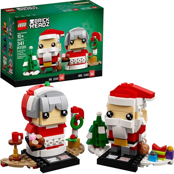 Lego Brickheadz Santa and Mrs. Claus set #40274, sealed, never opened box - Picture 2 of 5